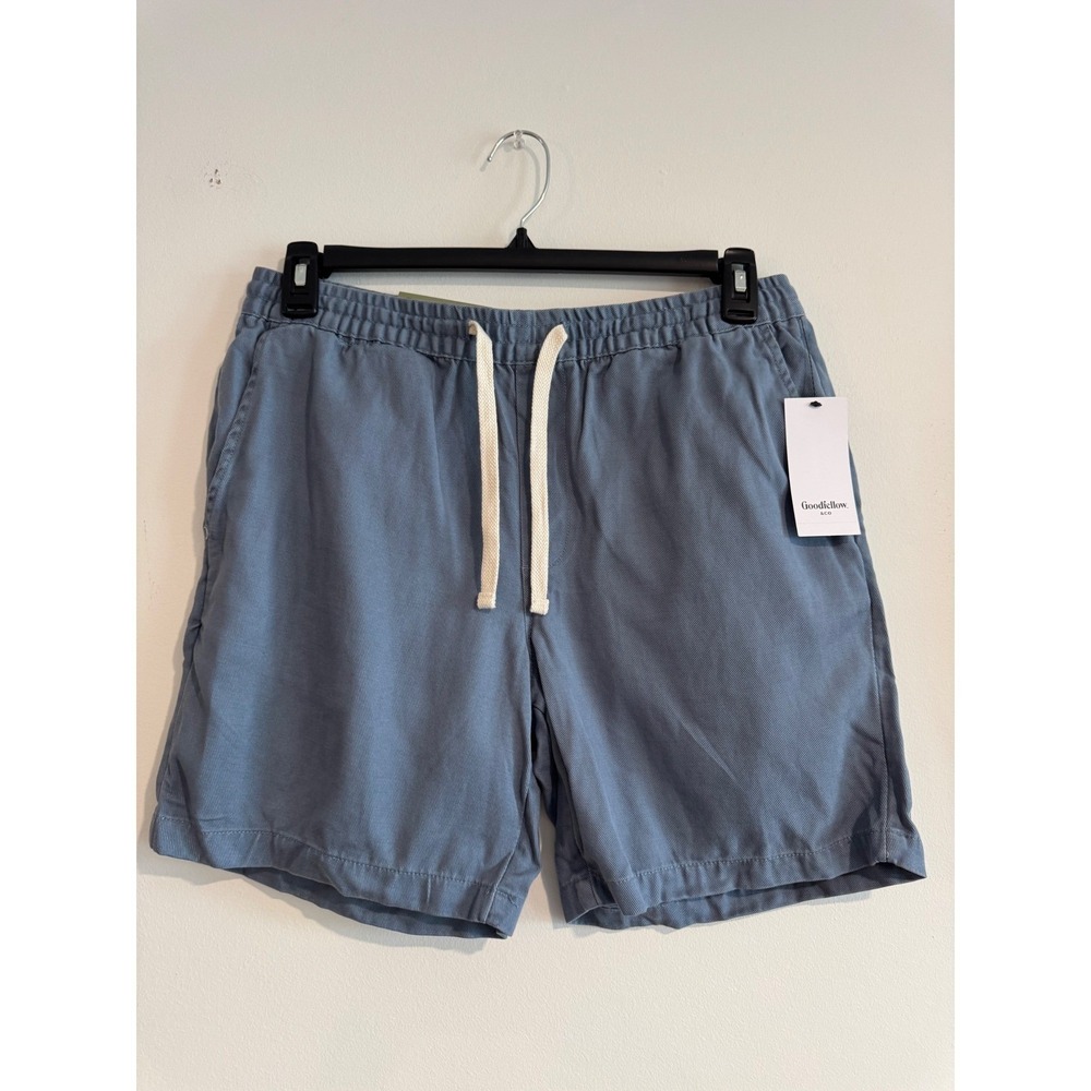 Goodfellow & Co Vintage Pull-On Shorts Mens Medium Blue Elastic Waist Drawstring